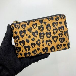 Coach Leopard Print Wristlet Pouch - NWOT